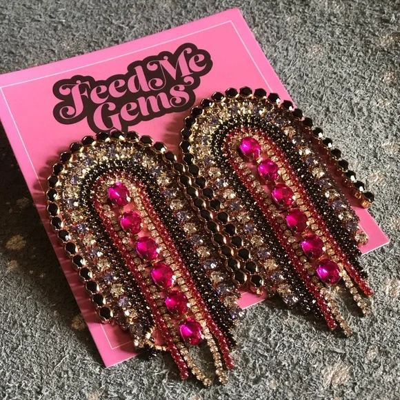 Feed Me Gems Earrings - Picture 2 of 2